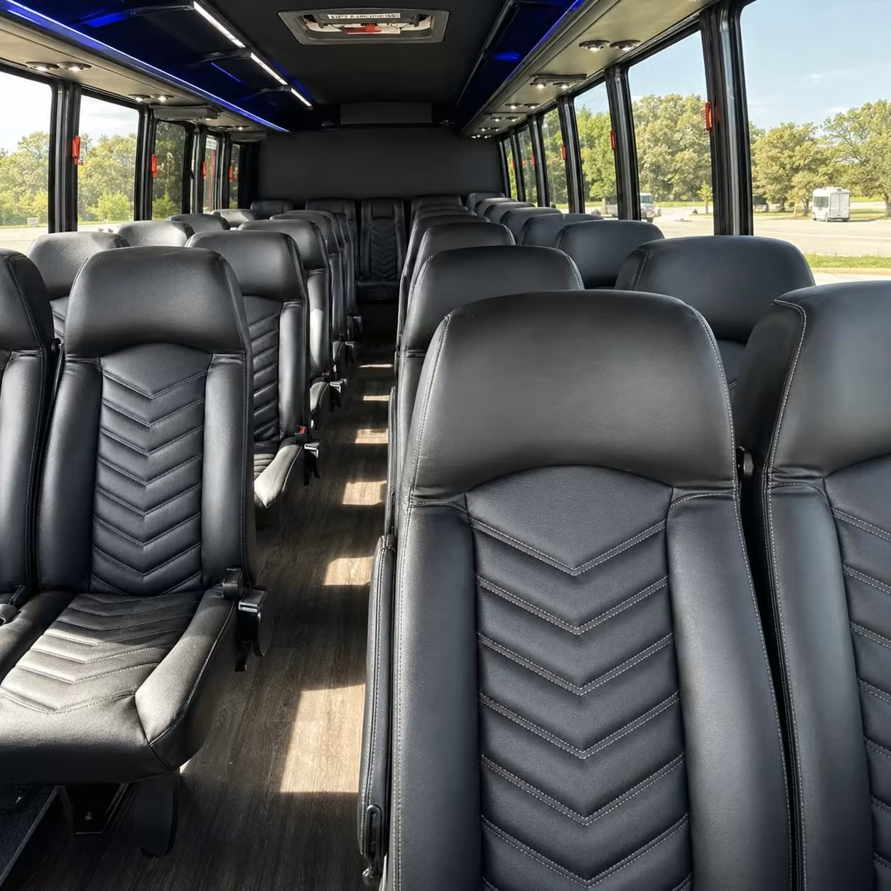 25 passenger minibus interior