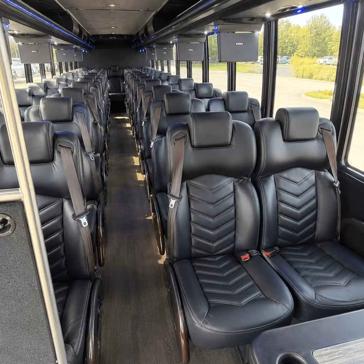 28 passenger minibus interior