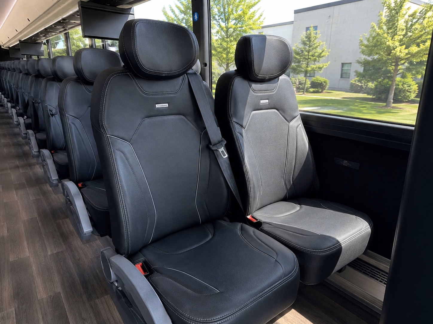 kissimmee charter bus rental interior