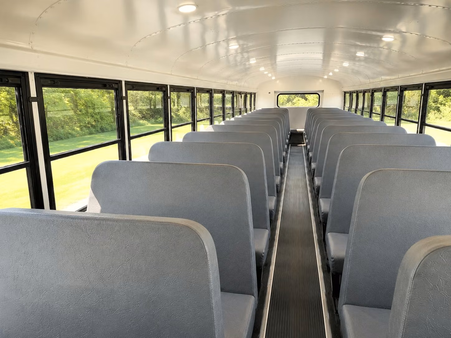 school bus inside